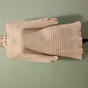 NY Collection semi sheer sparkle knit top XL